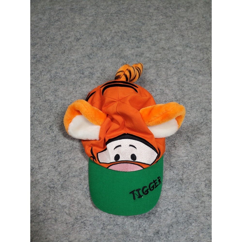 Disney World Tigger Baseball Cap Hat Toddler Size Orange Ears Tail Adjustable